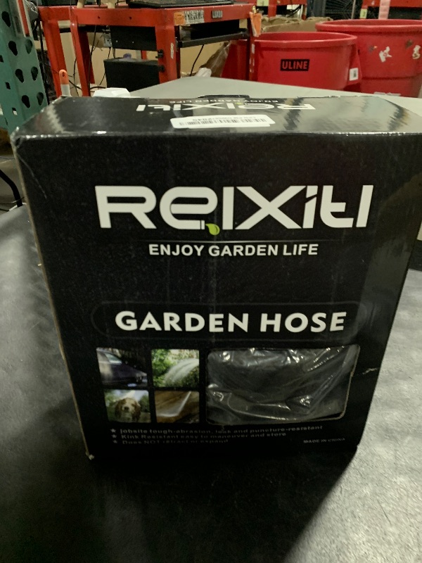 Photo 1 of Relxitl Garden Hose, Flexible Water Hose, Ultra Lightweight Non-Expanding hose with 10 Function Sprayer, Leak proof, Pressure Resistant for Yard, Outdoor (Black, 50FT)