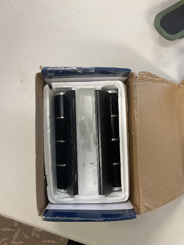 Photo 1 of Vitpurth Self Closing Door Hinge with Silent Hydraulic Buffer System,Adjustable Door Closer Tension and Speed,Auto Close Spring Hinge,Anti Pinch Injury,Space Aluminum 5In,2Pcs