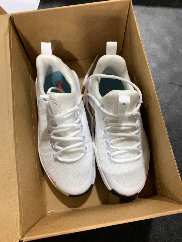 Photo 1 of Nike Free Metcon 6 Women's Workout Shoes (FJ7126-102, White/Denim Turquoise/Black/Hot Punch) Size 5.5