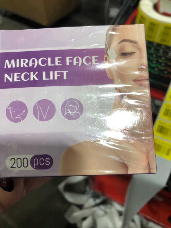 Photo 1 of MUOCOBU Face Lift Tape 200PCS Bands Instant Facelift Tape for Wrinkles, Double Chin, and Sagging Skin Waterproof & Transparent Lifting Tapes with Elastic Bands (200PCS)