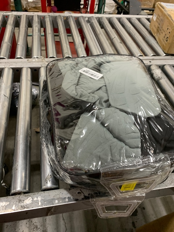 Photo 1 of FH Group Car Seat Covers Full Set Gray Premium Cloth - Universal Fit, Automotive Low Back Front Seat Covers, Airbag Compatible, Split Bench Rear Seat, Washable, for SUV, Sedan