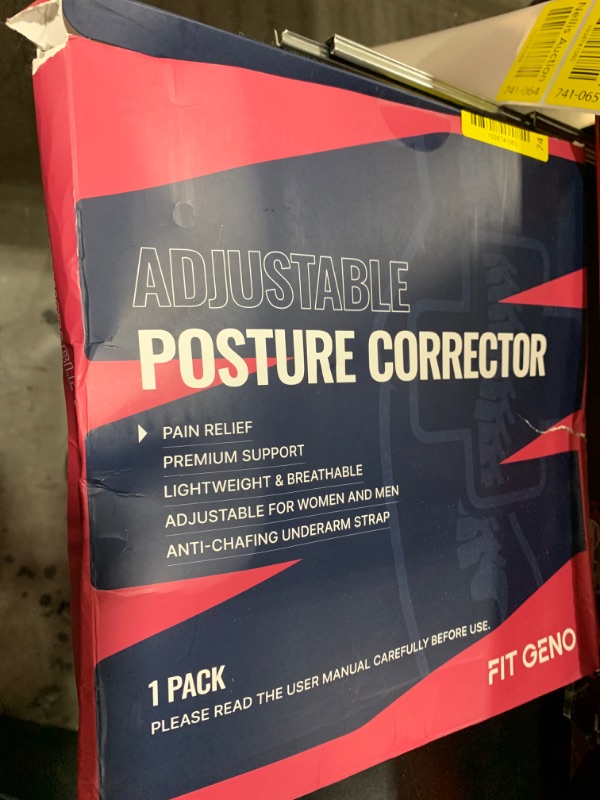 Photo 1 of Fit Geno Posture Corrector for Women Invisilite: Invisible Lightweight Back Brace for Neck Shoulder & Upper Back Pain Relief - Improve Posture Correct Hunchback Slouching Under Clothes (Large)