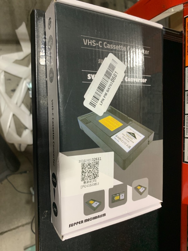 Photo 1 of VHS Adapter, Not for 8mm Video Cassette Player, Camcorders Cassette Adapter Playback Recording Video Cassette Adaptor One Key Control for S VHS C S VHS Tapes