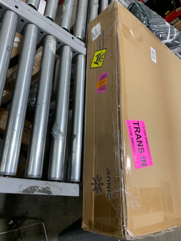 Photo 1 of FACTORY SEALED - ZINUS Misty Upholstered Platform Bed Frame, Mattress Foundation, Wood Slat Support, No Box Spring Needed, Easy Assembly, Taupe, King