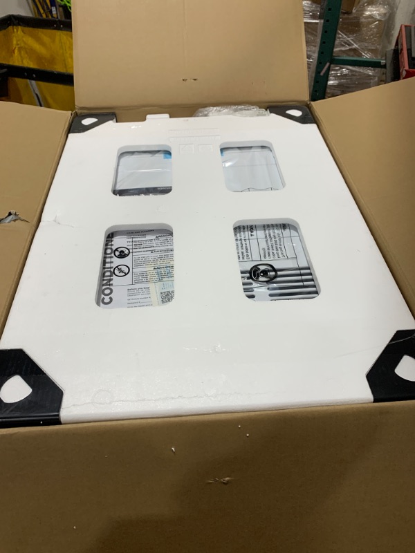 Photo 1 of Profile AHTT08BC Clearview Window Air Conditioner Unit U-Shaped Adjustable Depth, Energy Efficient Cooling up to 350 sq ft, Ultra Quiet, Smart Home Capable, Includes Remote, 8300 BTU, White