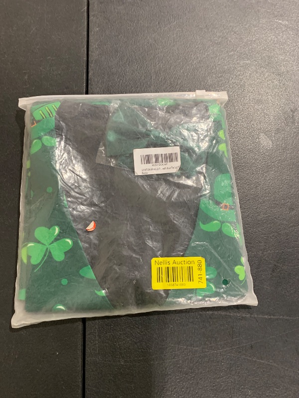 Photo 1 of GRAJTCIN Men's St Patricks Day Vest Button Down Irish Festive Suit Waistcoat Adult St Patricks Day Costume Outfit with Bow Tie Set XL