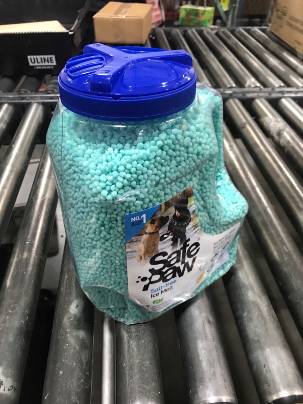 Photo 1 of Safe Paw, Dog/Child/Plant Pet Safe Ice Melt with Traction Agent, 8lb, 100% Salt-Free/Chloride-Free, Non-Toxic, No Concrete Damage, Fast Acting, Lasts 3X Longer