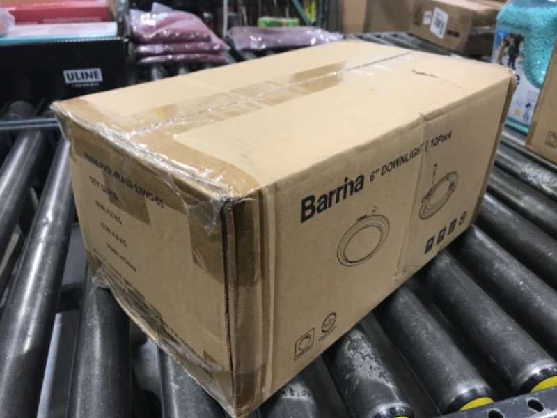 Photo 1 of Barrina 12 Pack LED Recessed Lighting 6 Inch, 1100LM 12W 120V, Dimmable, 2700K-5000K 5CCT, High Brightness Ceiling Downlight,Unique Ultra-Thin Edge Design, ETL