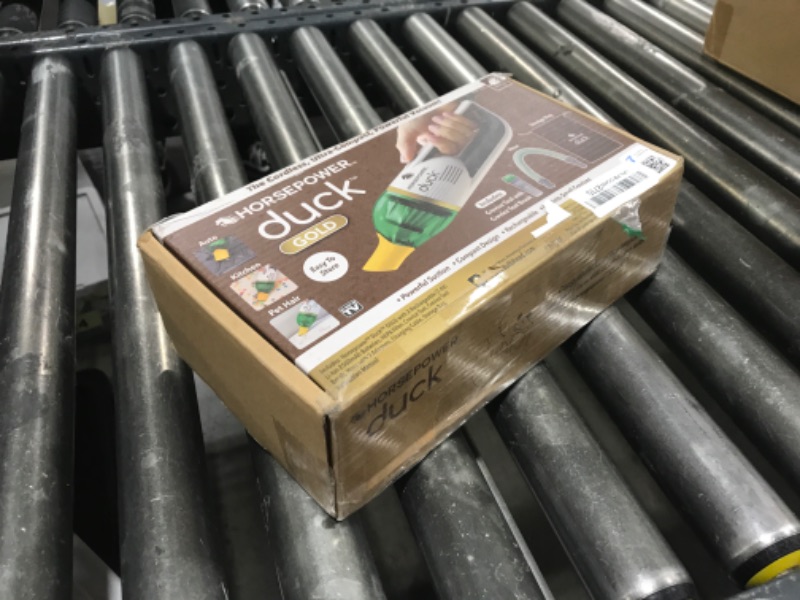 Photo 1 of Duck Compact Cordless Vacuum by Horsepower, Gold Edition, Ultra-Powerful Upgraded Battery for Extra-Long Run Time, AS-SEEN-ON-TV, Strong Suction, Easy to Store, Portable & Rechargeable. Home & Auto