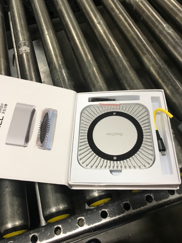 Photo 1 of 40Gbps Aluminum Hub & Stand for New M4/M4 Pro Mac Mini (2024) with 40Gbps NVMe/M.2 SSD Enclosure, 2X USB-A, USB-C Host, 3.5mm Audio – Compatible with All New Mac Mini M4/M4 Pro