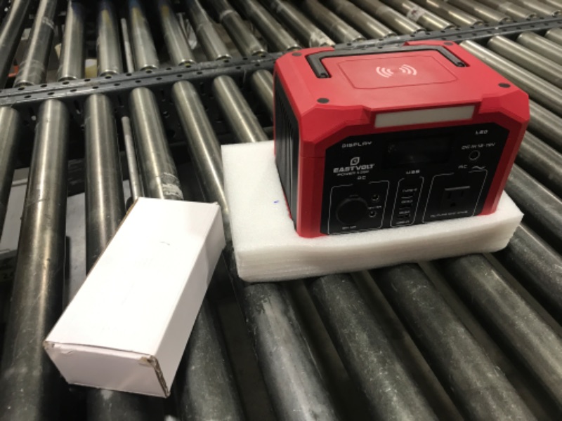 Photo 1 of Eastvolt Portable Power Station 350W (500W Surge), 299.5Wh/83200mAh Lithium-Ion Battery with 110V AC Outlet, Solar Generator for Emergencies Home and Outdoor Camping