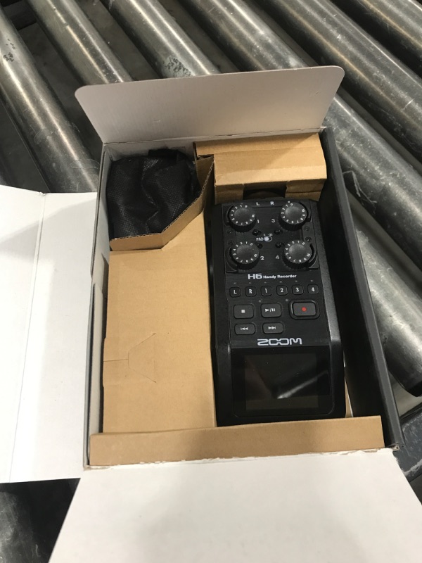 Photo 1 of Zoom H6 All Black 6-Track Portable Recorder, Stereo Microphones, 4 XLR/TRS Inputs, Records to SD Card, USB Audio Interface, Battery Powered, Podcasting and Music