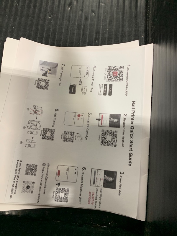 Photo 1 of O'2NAILS Smart Nail Printer Intelligent Portable Nail Printing Machine M1 for Home Use Out Door Service