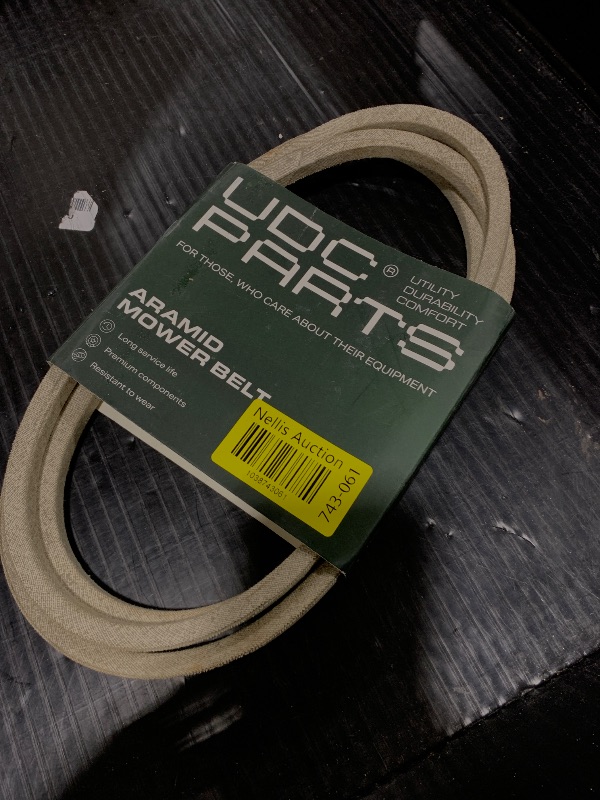 Photo 1 of UDC Parts Mower Ground Drive Belt 140294 532140294 for Craftsman Husqvarna AYP Poulan Jonsered/Aramid Cord / 82.00 inches