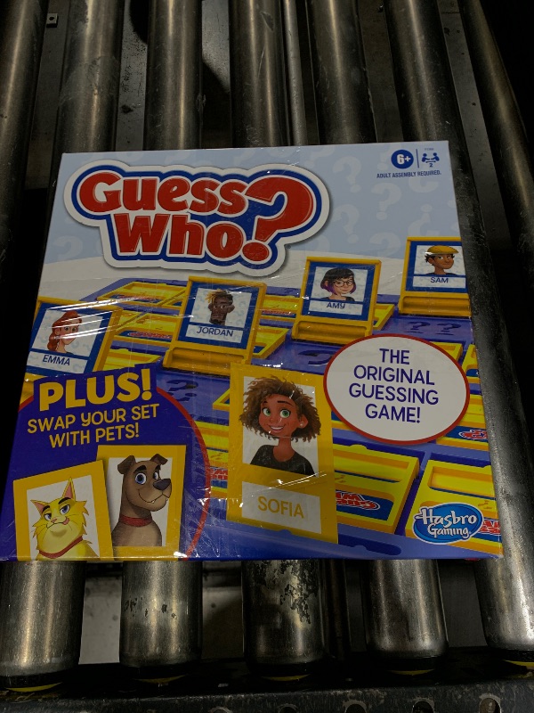 Photo 1 of Hasbro Gaming Guess Who? Board Game, with People and Pets Cards, The Original Guessing Game for Kids, Ages 6 and Up (Amazon Exclusive)