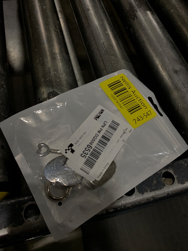 Photo 1 of 2Pack Mini Heart Shaped Padlock with Key, Metal Heart Shaped Padlock Small Diary Lock, Mini Padlocks with Key Notebook Heart Locks Silver Padlock for Necklace, Book Padlock, Storage Box, Jewelry Box