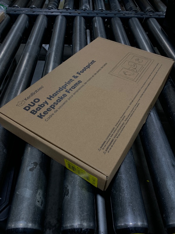 Photo 1 of Baby Hand and Footprint Kit - Clay Handprint Keepsake Frame, Newborn Nursery Picture Frame, Personalized New Mom Gifts for Baby Shower & Registry (Alpine White)