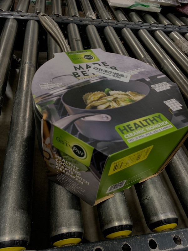 Photo 1 of GreenPan Canterbury Hard Anodized Healthy Ceramic Nonstick, 3.25QT Saucepan Pot with Lid, PFAS-Free, Dishwasher Safe, Oven Safe, Black