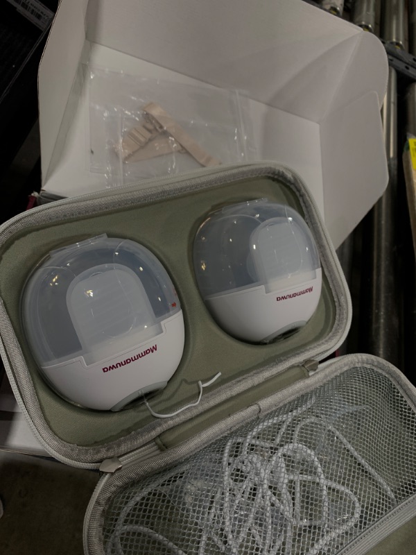 Photo 1 of Mammanuwa Electric Breast Pump - Lightweight, Portable, & Hands-Free with Baby Mouth Technology - BPA-Free, 4 Modes, 9 Levels - Elevate Your Breastfeeding Style with Mammanuwa S32 (White)