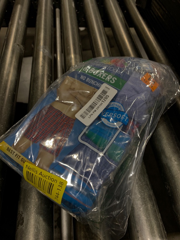 Photo 1 of Fruit of the Loom Men's Tag Free Woven Boxer Shorts, Relaxed Fit, Moisture Wicking, Color Multipacks, Assorted Plaid, Medium
