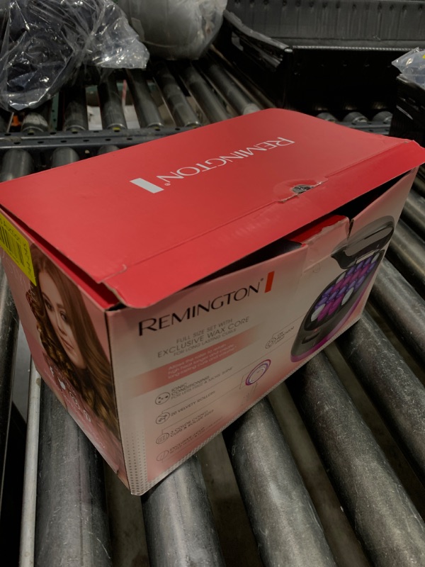 Photo 1 of Remington Ionic Conditioning Hair Setter, 20 Velvet Hair Rollers, 6 Large (1¼”), 10 Medium (1"), 4 Small (¾”), Blowout Style Hair Curlers