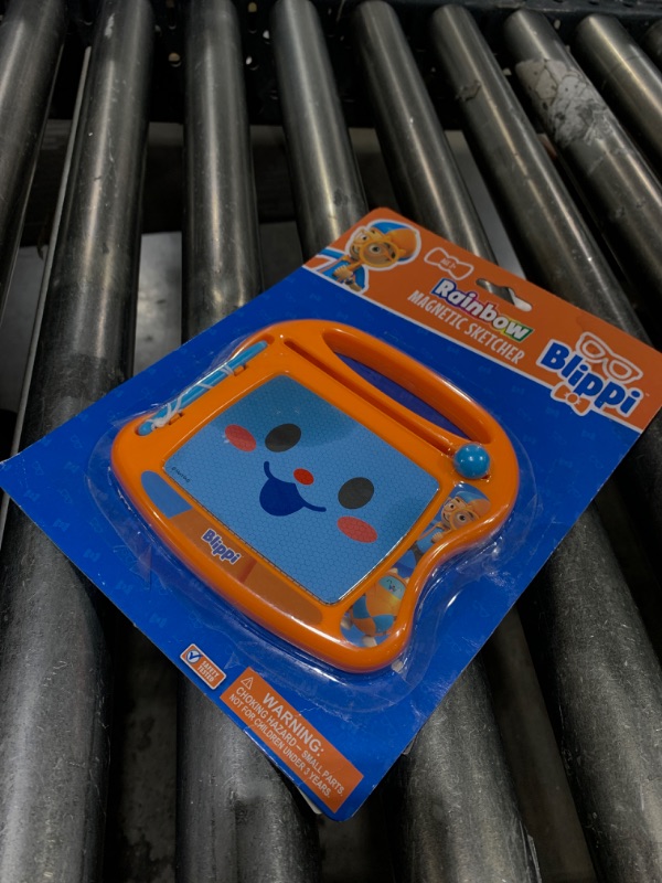 Photo 1 of Lollipop Blippi Magnetic Travel Sketcher - A Portable Drawing Pad for Kids, Complete with Magnetic Pen and Eraser Knob Great Blippi Toys for Girls and Boys