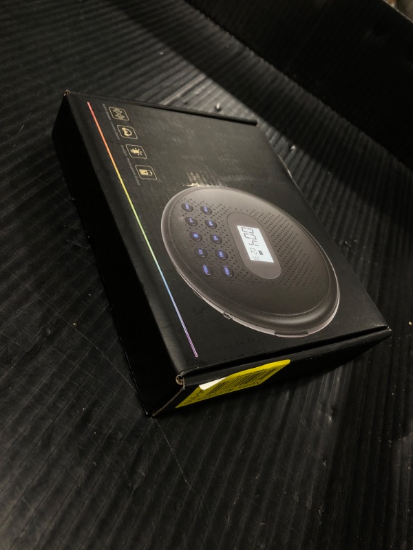 Photo 1 of ARAFUNA Portable CD Player with Dual Stereo Speakers, Rechargeable Walkman CD Player for Car with Anti-Skip Protection, Headphones and AUX Cable