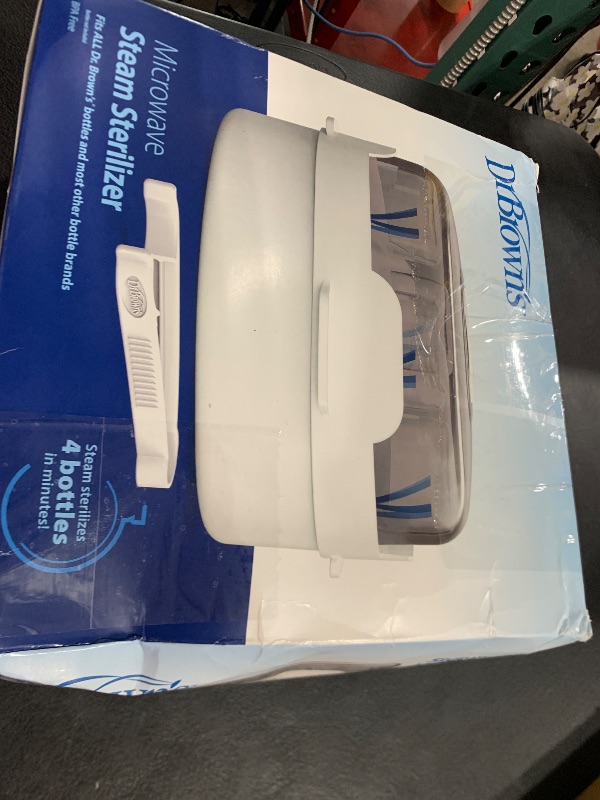 Photo 1 of Dr. Brown's Microwave Steam Sterilizer for Baby Bottles, Nipples, Bottle Parts, Pacifiers, Teethers and Breast Pump Parts