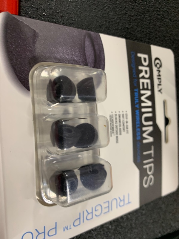Photo 1 of Comply Memory Foam Replacement Earbud Tips for Apple AirPods Pro 1 & 2 | Ultimate Comfort, Secure Fit, Superior Noise Isolation | Anti Slip, Prevent From Falling Out | Black, Medium (3 Pairs)
