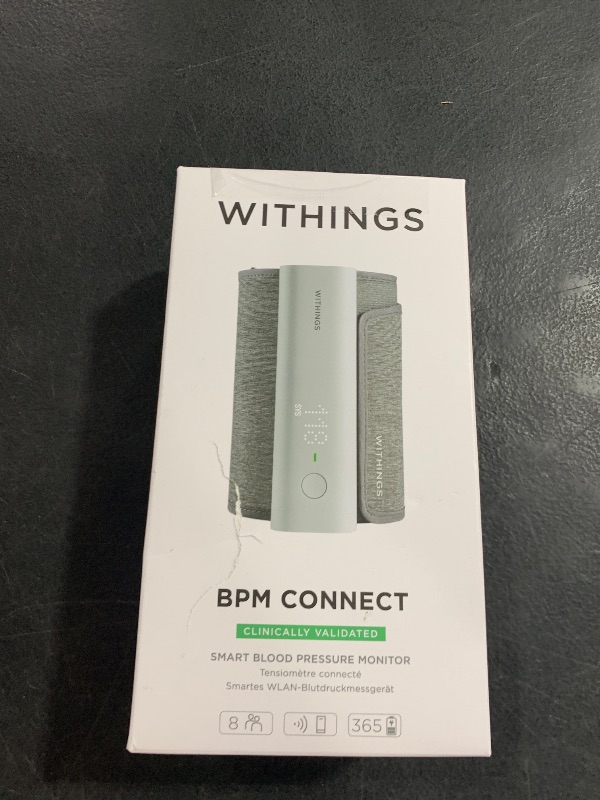Photo 1 of Withings BPM Connect - Digital Blood Pressure Cuff & Heart Rate Monitor - Blood Pressure Machine Arm Cuff, FDA Cleared, FSA/HSA Eligible, IOS & Android
