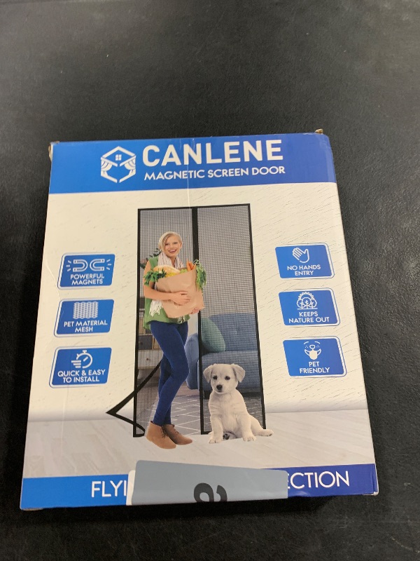 Photo 1 of CANLENE High-Density Magnetic Screen Door Mesh for Home and Patio, Tear Resistant Backdoor Screen Net with Magnetic Closure