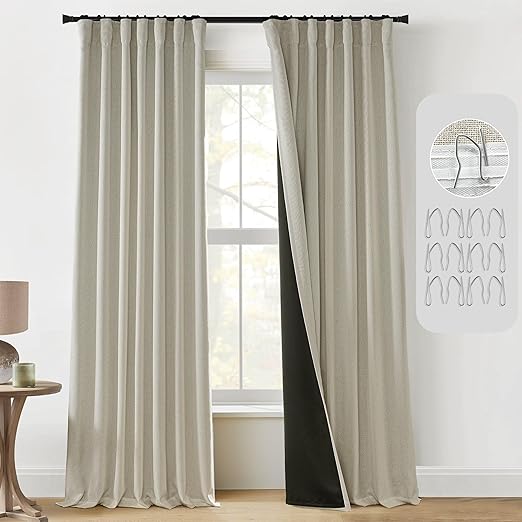 Photo 1 of PANELSBURG  Blackout Curtains 108 Inches Long 2 Panels Set Country Decorative Block Out Light Blocking Curtains for Bedroom Windows Track Curtains Ceiling Mount Insulated Thick Nursery