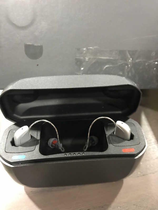 Photo 1 of Jabra Enhance Select 500 OTC Hearing Aids, Audiology Team Care Included, Bluetooth LE Audio & Bluetooth Streaming for Calls, Music, Media (iOS/Android), Nearly Invisible & Comfortable - Silver