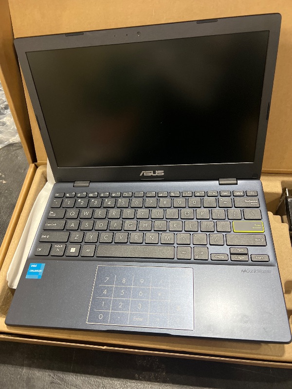 Photo 1 of ASUS Vivobook Go 11.6” HD Slim Laptop, Intel Dual Core N4500, Intel Graphics, 4GB, 128GB, Windows 11 Home, SonicMaster, ErgoSense, Black, L210KA-ES04
