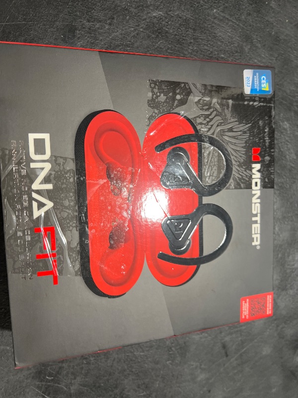 Photo 1 of Monster DNA Fit Wireless Bluetooth Earbuds - Noise Cancelling Earbuds with Wireless Charging Case & Built-in Microphone, Water Resistant Bluetooth Headphones & Ear Buds