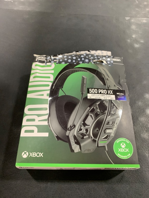 Photo 1 of RIG 500 PRO HX GEN 2 Competition Grade Gaming Headset with Dolby Atmos 3D Audio Officially Licensed for Xbox Series X|S, Xbox One, Windows 10/11 PC (Black)