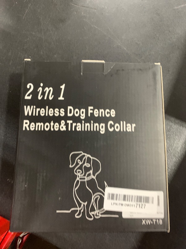 Photo 1 of NBSUN Wireless Dog Fence System, Electric Fence with Big LCD Color Screen, Portable Wireless Pet Fence with Remote Training Collar, Dog Perimeter Fence, Adjustable Suitable for All Dogs