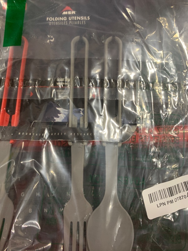 Photo 1 of MSR 4-Piece Folding Camping Spoon and Fork Set