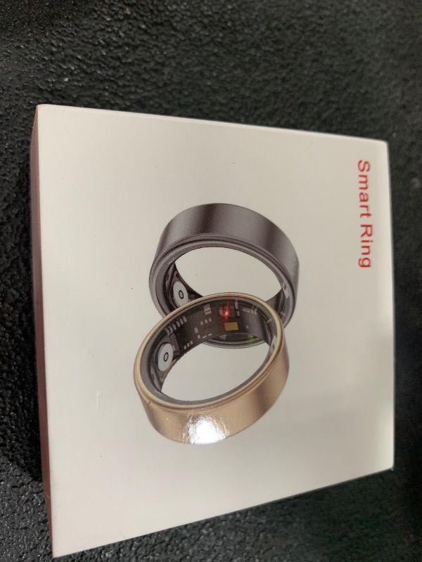 Photo 1 of Smart Ring Health Tracker for Men Women with Charging case - IP68 Waterproof Fitness Ring with Sleep Tracker/Heart Rate/Blood Oxygen/Steps/Distance/Calories,Air Gestures,No Subscription,Gold #7