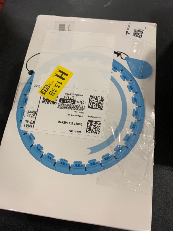 Photo 1 of JLoibao Weighted Hula Circle with 26 Links(56 Inch) for Adults Weight Loss, Infinity Fitness Hoop Plus Size, for Women Smart Exercise Equipment