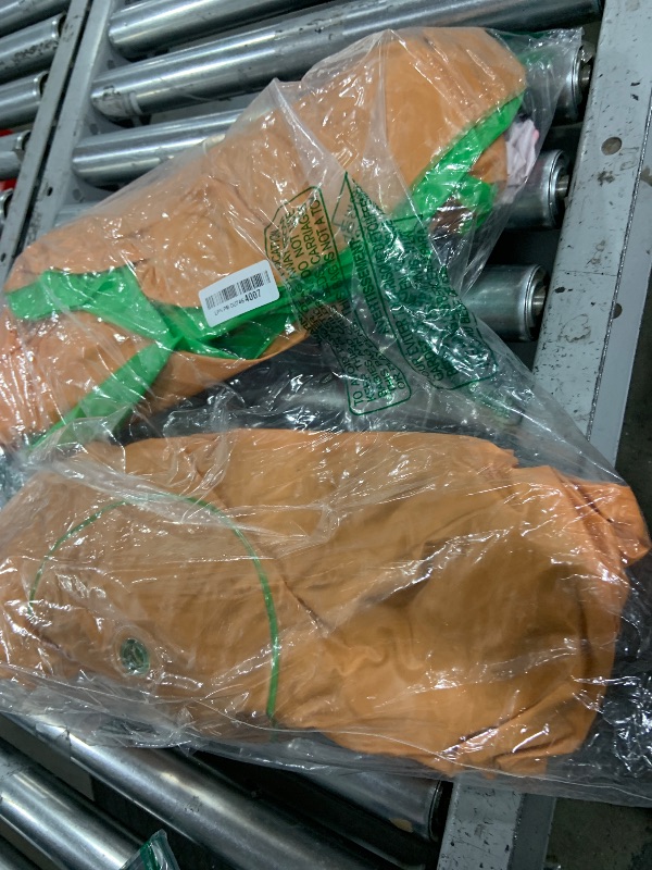 Photo 1 of Poen 5.9 Feet Easter Family Games Inflatable Limbo Game for Adults Giant Easter Outdoor Party Decorations Inflatable Large Carrot for Holiday Party Yard(Carrot)