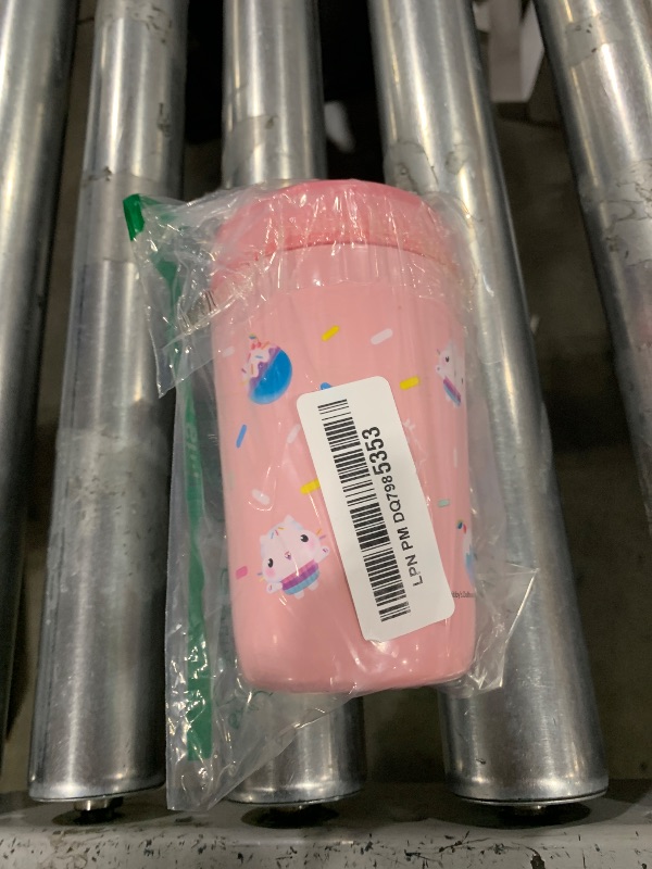 Photo 1 of Zak Designs DreamWorks Gabby's Dollhouse Kelso Toddler Cups For Travel or At Home, 12oz Vacuum Insulated Stainless Steel Sippy Cup With Leak-Proof Design is Perfect For Kids (Cakey Cat)