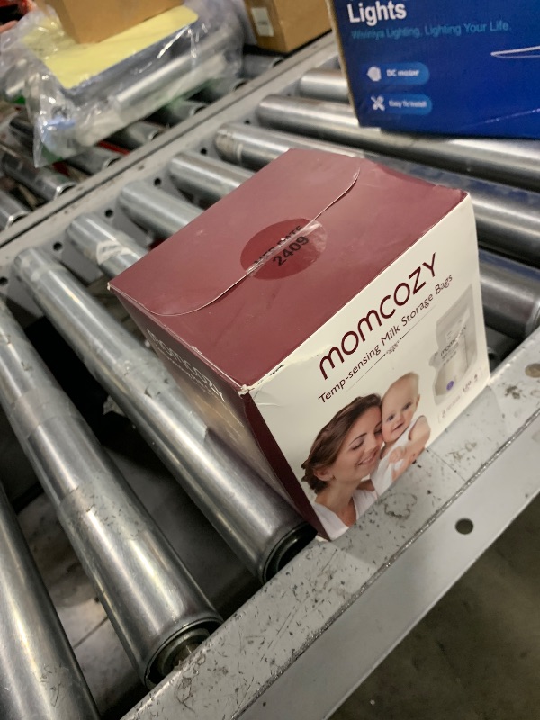 Photo 1 of Momcozy Easy Pour Breastmilk Storage Bag, 8Oz, Temp-Sensing Color Change, 120 Count Milk Bag with Self Standing for Breastfeeding, No Leak Presterilized for Freezer, Recyclable & BPA Free