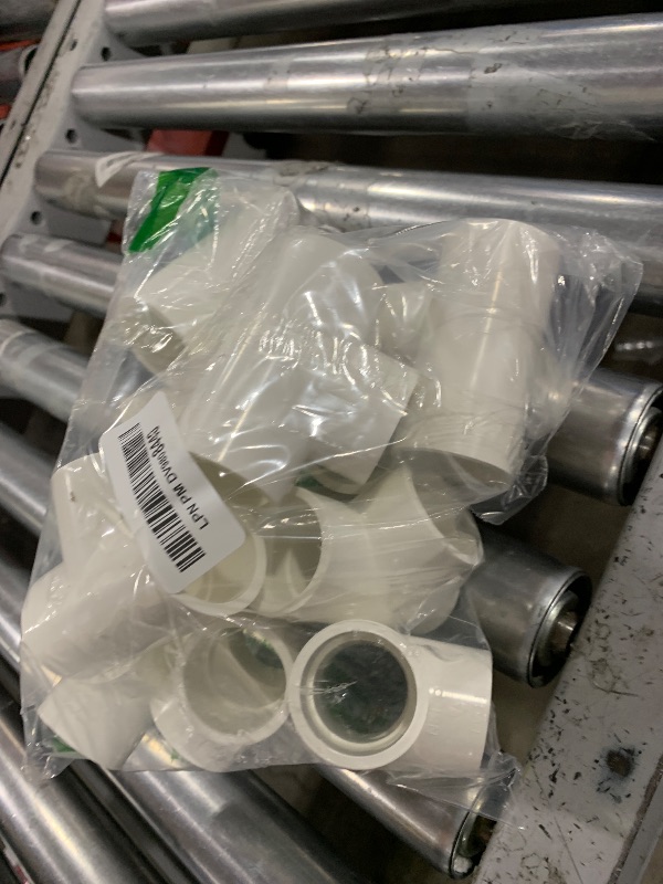 Photo 1 of 12 Pack 1" Tee 3 Way PVC Pipe Fittings Connector, Furniture Build Grade SCH40 PVC Elbow Pipe Fitting for Build PVC Furniture DIY Garden Shelf (Socket x Socket x Socket) Contractor Pack PVC Pressure