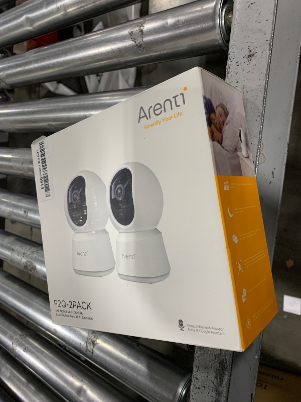 Photo 1 of ARENTI 5G Security Camera Indoor, 4MP Pet Camera with Speaker for Dog/Cat, Baby Monitor with Phone App, Dual-Band WiFi, Auto Tracking, Super Night Vision, 2-Way Talk, Cloud & SD Card Storage(2PC)
