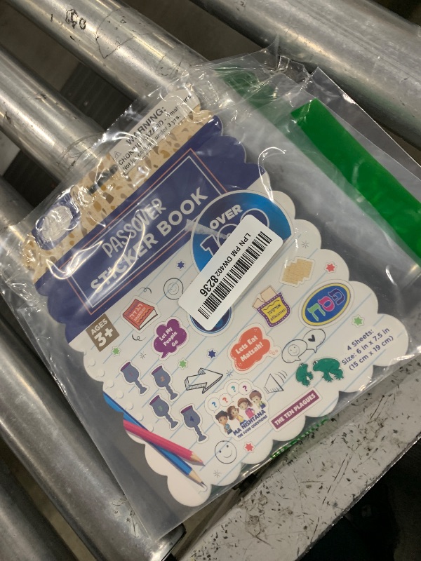 Photo 1 of Rite Lite Passover Seder Sticker Book – 100+ Stickers, 4 Pages of Pesach Holiday Fun, Perfect for Scrapbooking, Arts & Crafts, and Holiday Decor