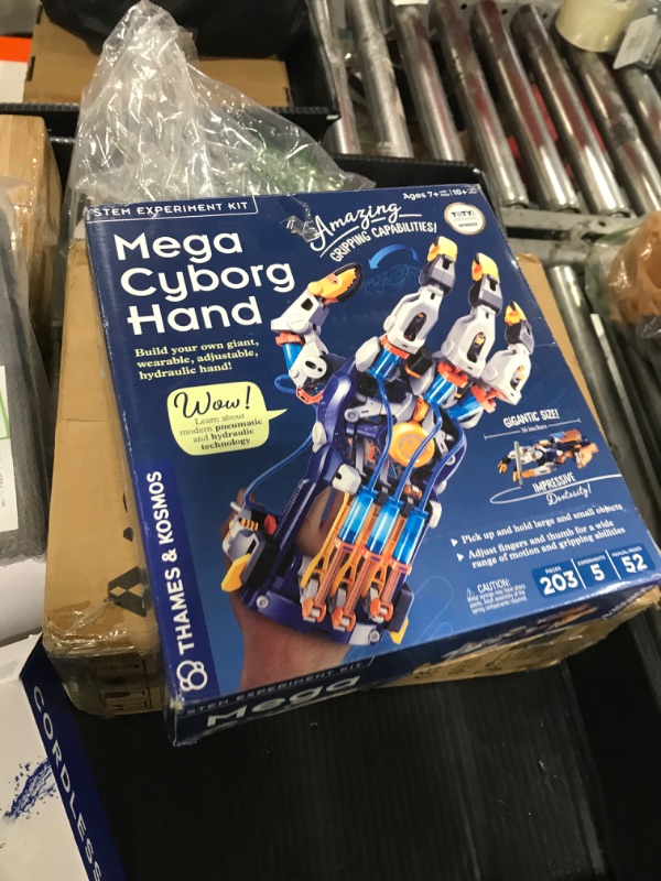 Photo 1 of Thames & Kosmos Mega Cyborg Hand STEM Experiment Kit | Build Your Own GIANT Hydraulic Amazing Gripping Capabilities Adjustable for Different Sizes Learn Pneumatic Systems