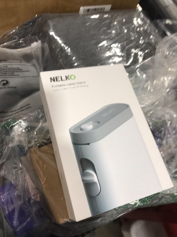 Photo 1 of Nelko Label Maker Machine with Tape, P21 Bluetooth Label Printer, Wireless Mini Label Makers with Multiple Templates for Organizing Office Home, White
