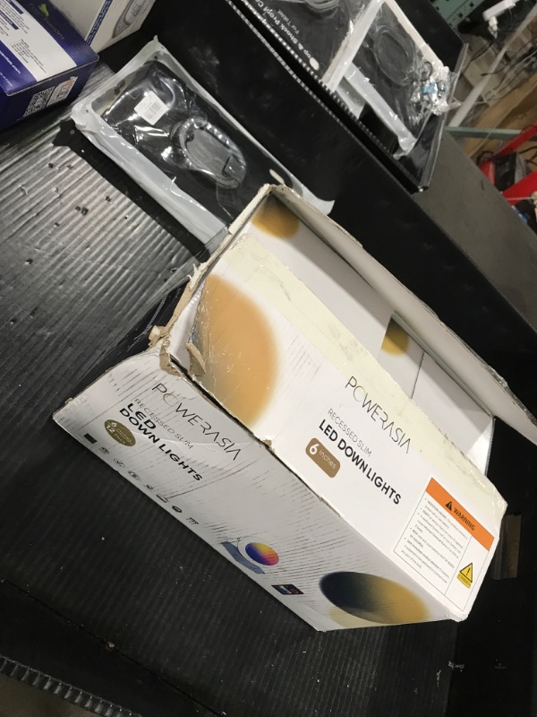 Photo 1 of POWERASIA 12 Pack Smart Recessed Lighting 6 Inch, Ultra-Thin LED Recessed Lighting 12W 1200LM Smart Downlight with Junction Box, Compatible with Alexa/Google Assistant - ETL and Energy Star Certified