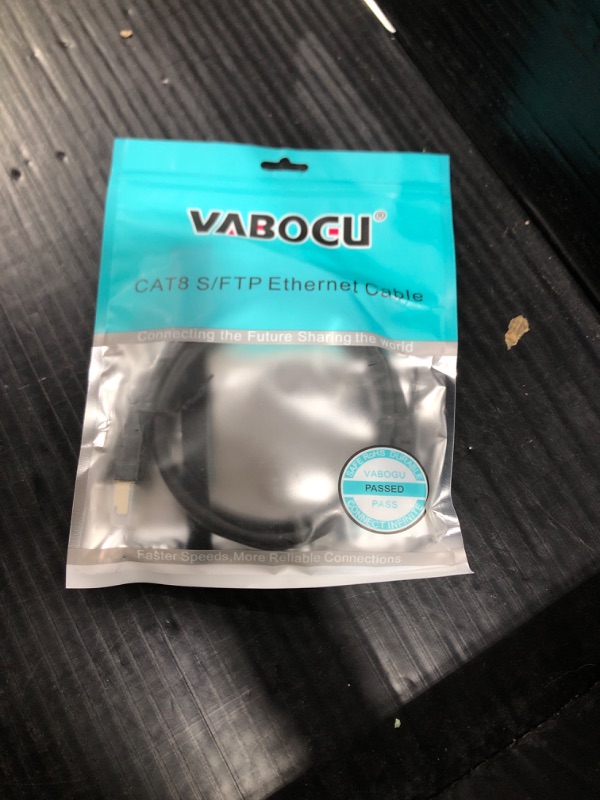 Photo 1 of Vabogu Cat 8 Ethernet Cable, 3ft Heavy Duty High Speed Internet Network Cable, 26AWG, 2000Mhz 40Gbps with Gold Plated RJ45 Connectors, Shielded for Indoor & Outdoor Use